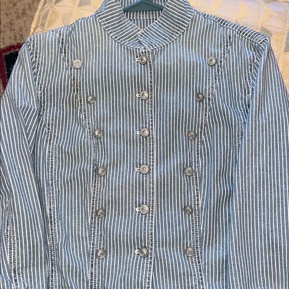 Vintage Ralph Lauren striped military style blouse - Picture 2 of 7
